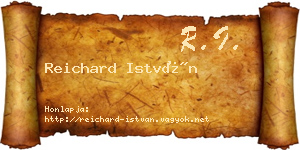 Reichard István névjegykártya