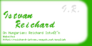 istvan reichard business card